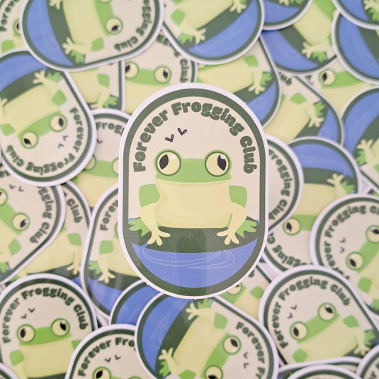 Forever Frogging Club Sticker