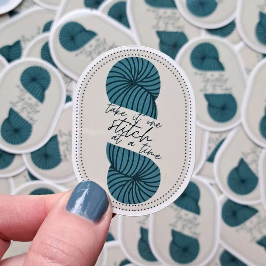One Stitch At A Time Sticker