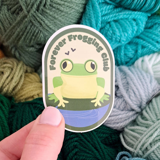 Forever Frogging Club Sticker