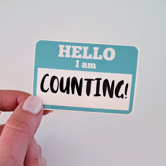 Hello I Am Counting! Sticker
