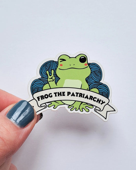 Frog The Patriarchy Sticker