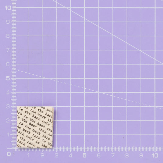 This Is the Back - Sewing Labels