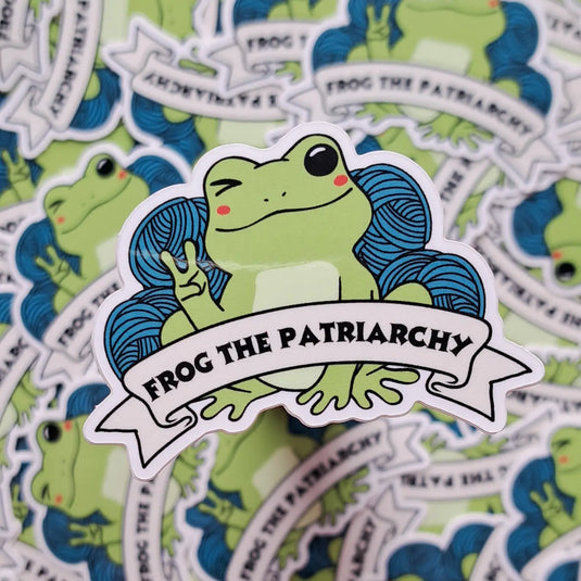 Frog The Patriarchy Sticker