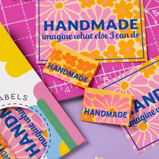 Bold Blooms Label & Patch Pack - Sewing Labels Tags