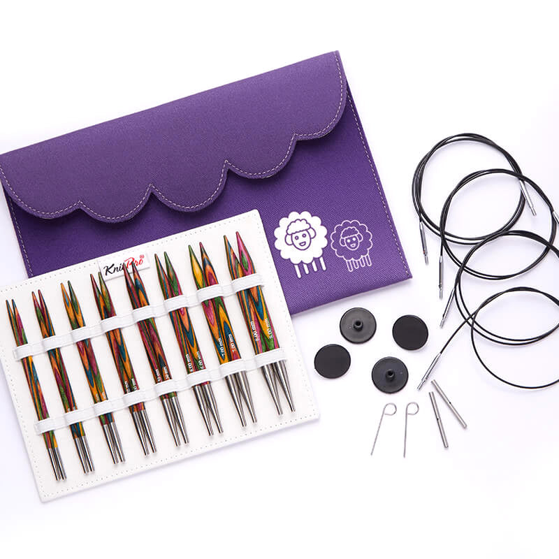 Load image into Gallery viewer, KnitPro Symfonie Deluxe Interchangeable Needle Set
