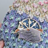 Twill and Print Enamel Pins