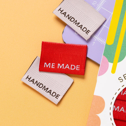 Me Made / Handmade Ribbed - Sewing Labels Tags