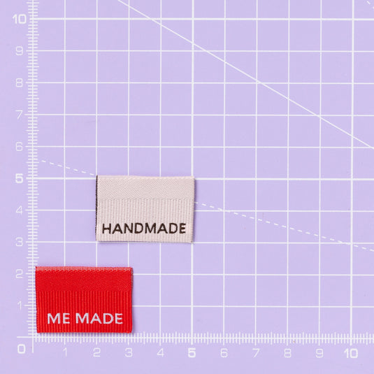 Me Made / Handmade Ribbed - Sewing Labels Tags