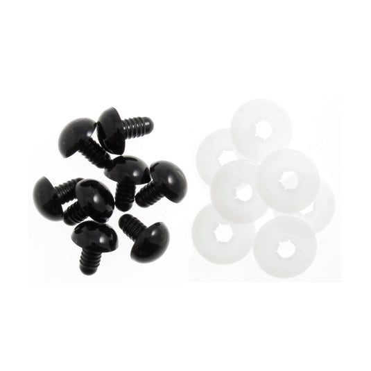 Toy/Safety Eyes: Solid Black: Set of Two