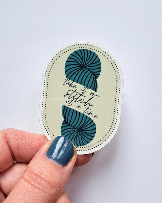 One Stitch At A Time Sticker