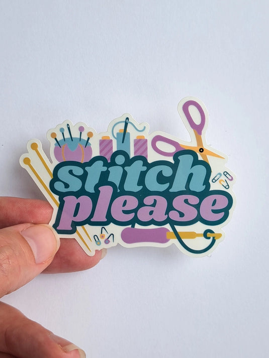 Stitch Please Sticker