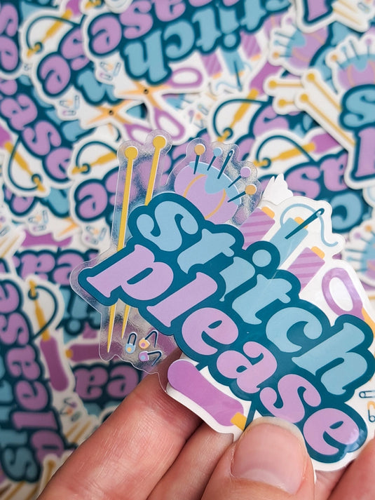 Stitch Please Sticker