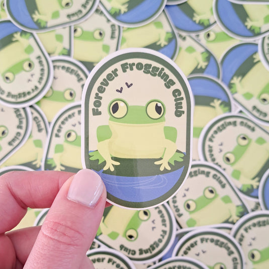 Forever Frogging Club Sticker